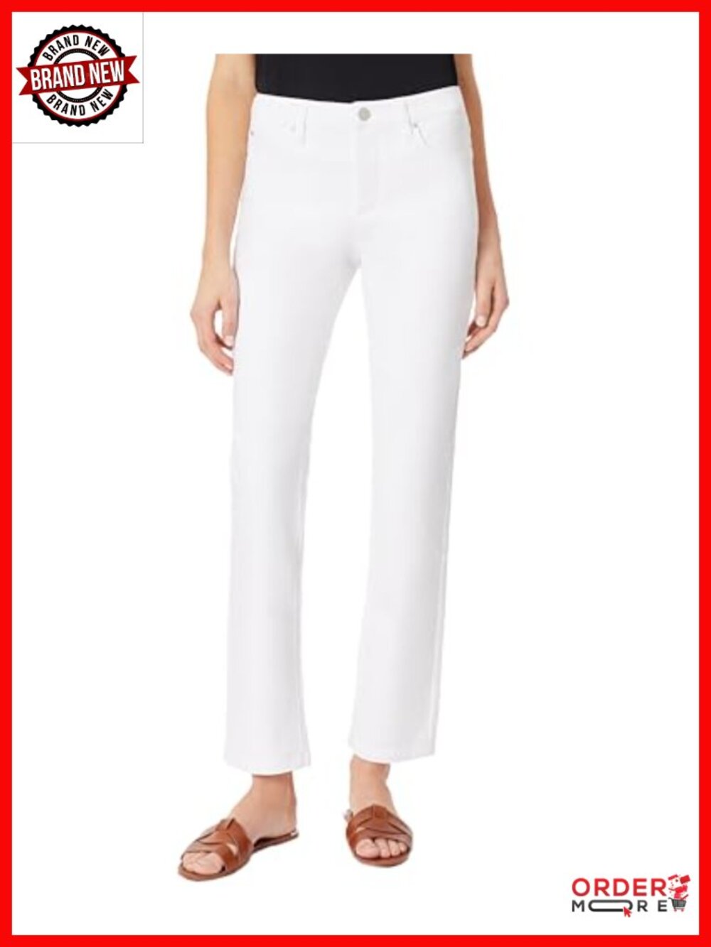 Jones New York Lexington Straight-Leg Jeans Stretch Denim